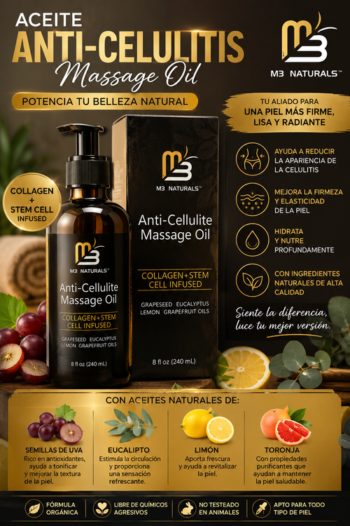 ACEITE ANTI-CELULITIS M3 NATURALS