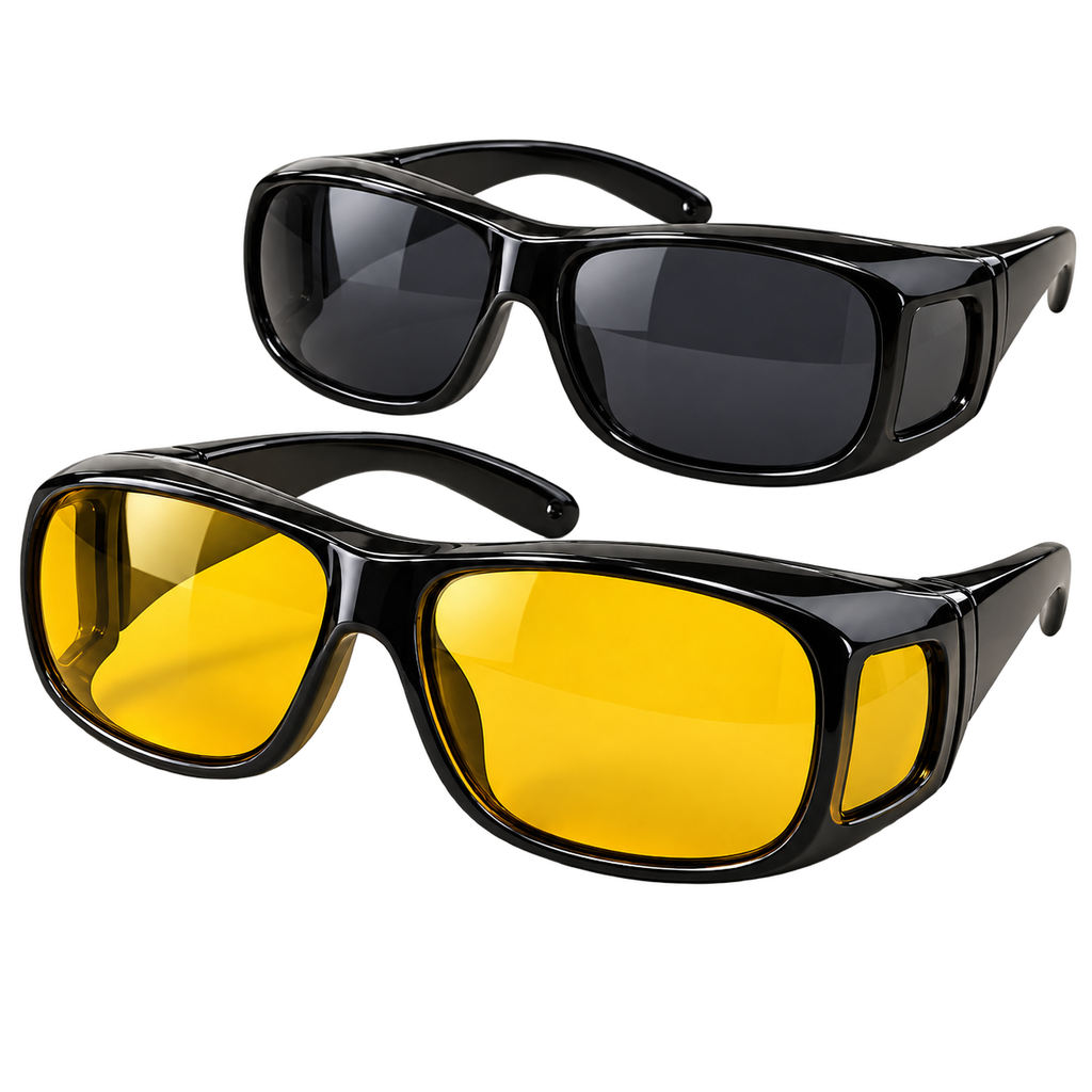 Lentes 2 en 1 para Conducir – Visión Día y Noche