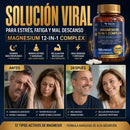 Magnesium Complex 12 en 1 con 12 Tipos de Magnesio para Recuperación y Descanso