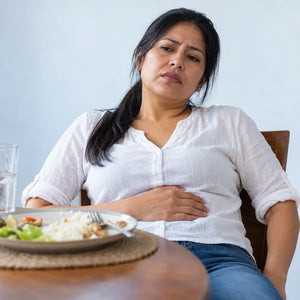 La barriga se infla después de comer