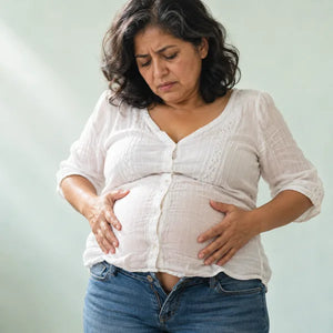 La panza como un globo