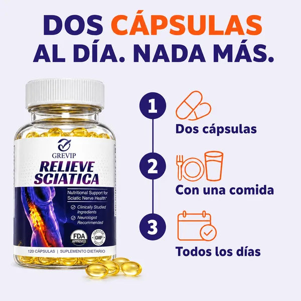 Relieve Sciatica GREVIP, fórmula para el nervio ciático