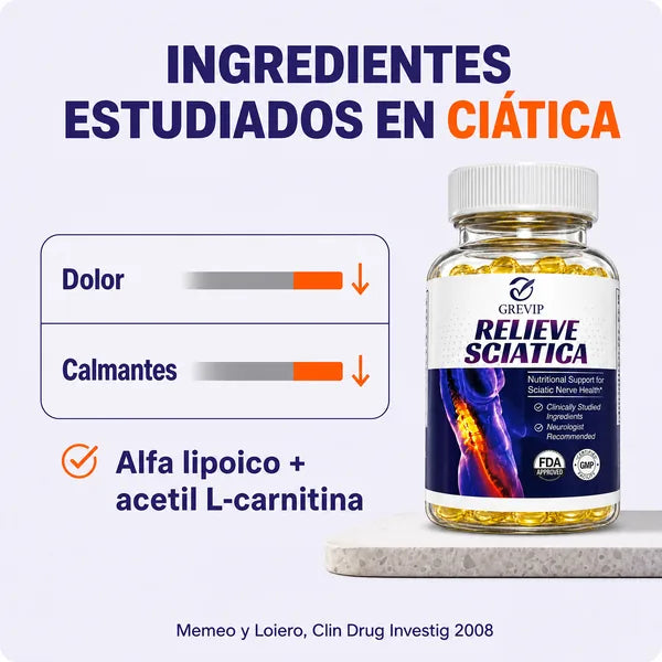 Relieve Sciatica GREVIP, fórmula para el nervio ciático