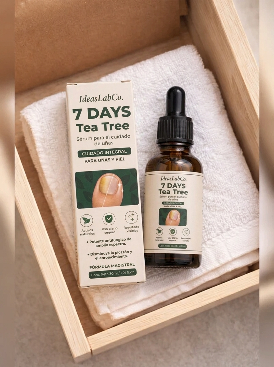 7 DAYS Tea Tree – Sérum Antihongos para Uñas (30 ml)