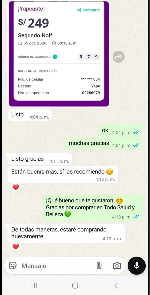 Mensajes de clientes por WhatsApp