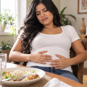 La barriga se infla después de comer